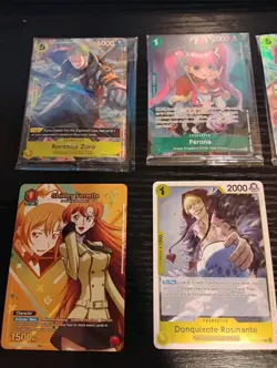 Rare Lot Of 42 One Piece Illustration Rares Plus 4 Sealed Promo Cards All Nmtom - Image 2