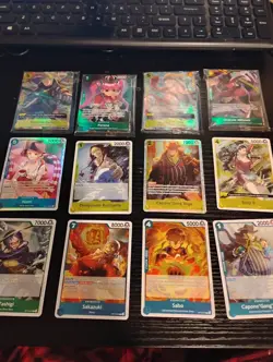 Rare Lot Of 42 One Piece Illustration Rares Plus 4 Sealed Promo Cards All Nmtom - Image 4