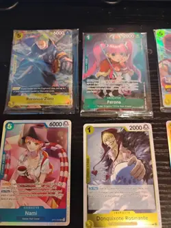 Rare Lot Of 42 One Piece Illustration Rares Plus 4 Sealed Promo Cards All Nmtom - Image 5