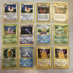 1999 Pokemon Base Set Shadowless WOTC TCG 12 Card Lot (57 84 55 29 63 44 33 41) - Image 2