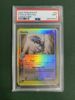PSA 9 2003 Pokemon TCG Card EX Sandstorm Steelix Reverse Holo 23/100 PSA 9 - Image 1