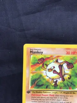 Pokemon Cards: Jungle 1st Edition Common: Mankey 55/64 - Image 2