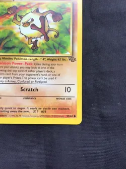 Pokemon Cards: Jungle 1st Edition Common: Mankey 55/64 - Image 4