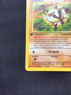 Pokemon Cards: Jungle 1st Edition Common: Mankey 55/64 - Image 5