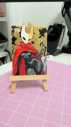 Hand Painted Altered Art Mtg land card Anime girl Plains - Image 2