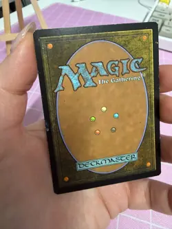 Hand Painted Altered Art Mtg land card Anime girl Plains - Image 5