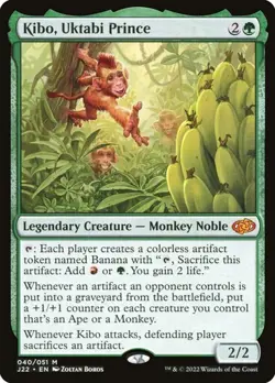 Kibo, Uktabi Prince Jumpstart 2022 J22 - Mythic - MTG Magic Pack fresh - Image 1