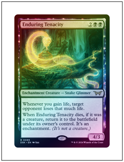 1x Enduring Tenacity, Foil, Magic the Gathering MTG NM - Image 1