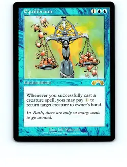 Equilibrium #32 Rare Blue Exodus MTG NP Near Mint or Better - Image 1