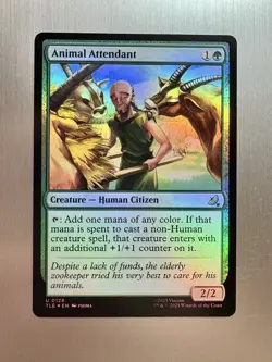 Animal Attendant - 128 - MTG Avatar: The Last Airbender - Uncommon - FOIL - Image 1