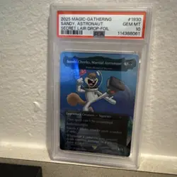 PSA 10 Sandy Cheeks, Martial Astronaut, Foil, Spongebob Secret Lair Drop, MTG - Image 1