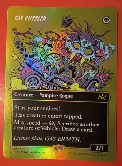 MTG, AETHERDRIFT: GAS GUZZLER, RARE, FIRST PLACE FOIL, 0537, DFT, NM, BORDERLESS - Image 1