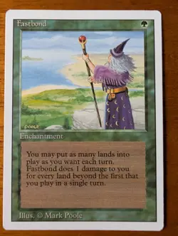 MTG Fastbond Revised Edition NM - Image 1