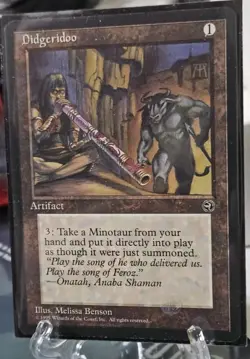 1995 Magic The Gathering Homelands Didgeridoo #194 Light Play - Image 3