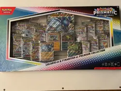 POKEMON TCG PRISMATIC EVOLUTIONS LUCARIO & TYRANITAR EX PREMIUM COLLECTION NEW - Image 1