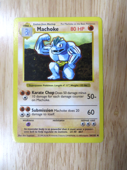 Pokemon TCG Machoke Shadowless 34/102 Base Set Uncommon LP - Image 1