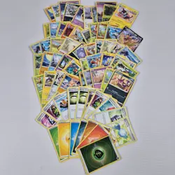 Pokemon TCG Card Lot Bundle - 50+ Cards incl. V, Trainer & Energy - Mixed Sets - Image 1