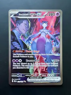 Team Rocket's Mewtwo EX Destined Rivals Card 231/182 Pokemon TCG - Image 1