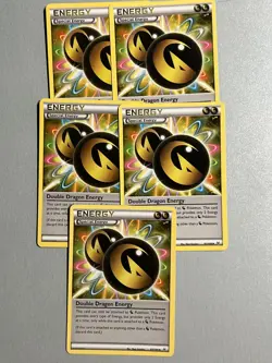 5x Double Dragon Energy 97/108 x4 - XY Roaring Skies - Pokemon Playset - NM - Image 1