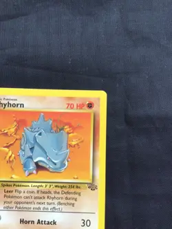 Pokemon Cards: Jungle 1st Edition Common: Rhyhorn 61/64 - Image 3