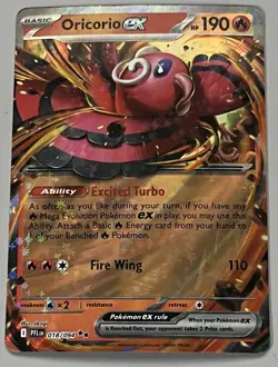 Pokemon Phantasmal Flames Oricorio ex Basic Double Rare HoloFoil #018/094 - Image 1