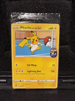 Pikachu On the Ball Pokemon 2020 Futsal Promo 001/005 UK Exclusive - Image 1