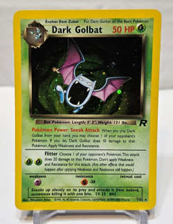Dark Golbat 7/82 Holo Rare Unlimited Team Rocket Pokemon 811 - Image 1