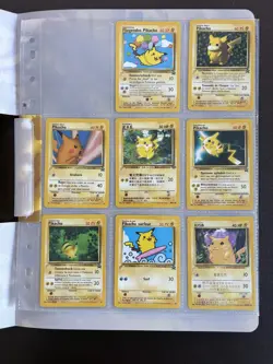 Pokemon TCG: Pikachu World Collection 2000 Folder 8x Stamped Cards NM Mint - Image 2