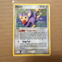 Pokemon Aipom 34/115 2005 Unseen Forces Reverse Holo Stamped NM - Image 1