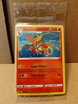 Pokemon Special Delivery Charizard SWSH075 Sealed Pokemon Center Exclusive Promo - Image 1