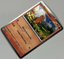 Pokemon Paldean Fates Charmander Basic Promo Cosmos Holo #007/091 - Image 3