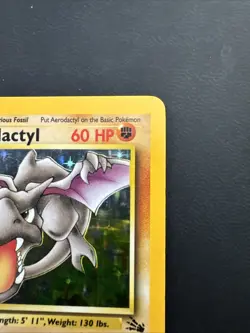 Pokemon TCG Aerodactyl - 1/62 Fossil Unlimited Holo Rare - Image 3