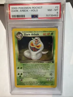 2000 POKEMON ROCKET #2 DARK ARBOK-HOLO PSA 8 - Image 1