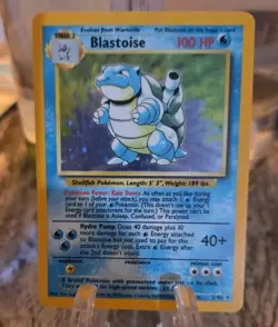 1999 Pokemon Base Set Blastoise 2/102 Holo Rare Vintage WOTC NM-M GRADE IT!! - Image 1