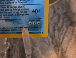 1999 Pokemon Base Set Blastoise 2/102 Holo Rare Vintage WOTC NM-M GRADE IT!! - Image 3