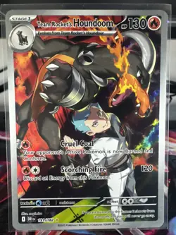 Pokemon TCG Team Rocket's Houndoom Illustration Rare Destined Rivals 191/182 - Image 1