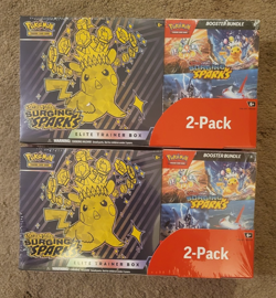 Lot of 2 Pokemon Surging Sparks Elite Trainer Box/Booster Bundle 2-Pack Sealed - Image 1