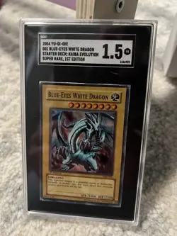 Blue-Eyes White Dragon 1st Edition SDK-001 - Yu-Gi-Oh! - Damaged Condition - Image 1