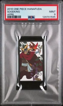 PSA 9 MINT 2010 ONE PIECE HANAFUDA SOGEKING APRIL - Image 1