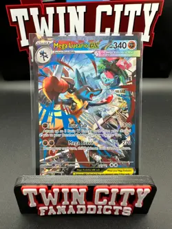 Mega Lucario ex - 179/132 ME01: Mega Evolution NM Pokemon Card TCG - Image 1