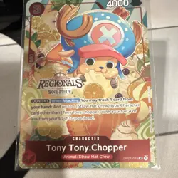One Piece Card Game Tony Tony.Chopper OP01-015 Regionals 2024 Regular Uncommon - Image 1