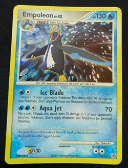 Pokemon Card Empoleon 4/130 Diamond & Pearl Reverse Holo Rare NM/LP - Image 1