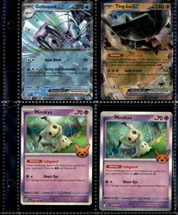 Pokemon Card Lot (74) - EX Cards, Pikachu, Mimikyu, Entei, Iron Val. - Binder + - Image 3