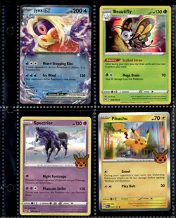 Pokemon Card Lot (74) - EX Cards, Pikachu, Mimikyu, Entei, Iron Val. - Binder + - Image 4