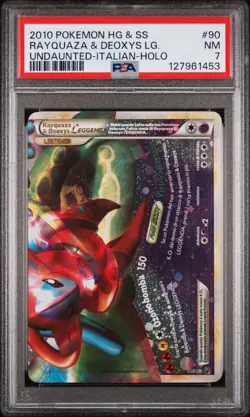 Pokemon Card Rayquaza e Deoxys leggenda 90/90 Senza Paura ITA NM Psa 7 - Image 1