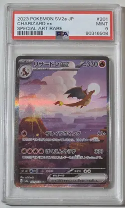 PSA 9 Charizard ex 201/165 Sv2a: Pokemon Card 151 Holo (Japanese) - Image 1