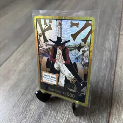 DON!! Card Gold Frame Mihawk OP14 ONE PIECE Seven Warlords of the Azure Ocean NM - Image 3