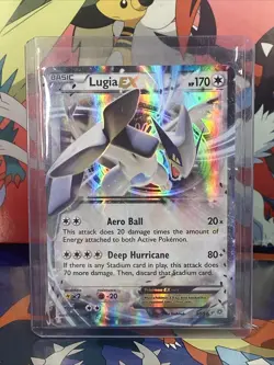 Lugia EX - 68/98 - Pokemon Ancient Origins XY Ultra Rare Card - LP-MP - Image 1