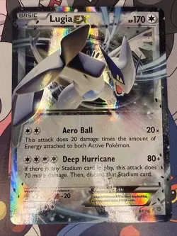 Lugia EX - 68/98 - Pokemon Ancient Origins XY Ultra Rare Card - LP-MP - Image 2