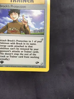Pokemon Cards: Gym Challenge 1st Edition Rare: Brock's Protection 101/132 - Image 4